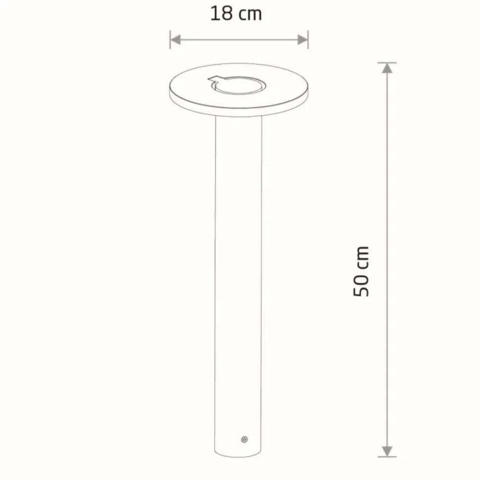 Lampa ogrodowa AXION LED czarna 8W IP65 3000K