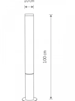 Lampa ogrodowa MIA LED M czarna 30W IP54 3000K