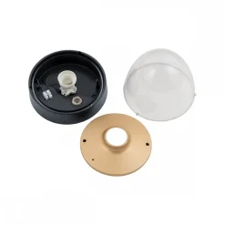 Lampa Ogrodowa NOOK Czarny Złoty 1xE27 IP44 Czujnik Ruchu