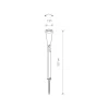 Lampa Ogrodowa OTTAWA Czarny 1xGU10 IP44 55,7cm
