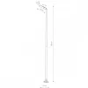 Lampa Ogrodowa PATHWAY Czarny 60W LED 3000K IP65 392cm