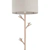 Lampa Podłogowa ALBERO Brązowy Beżowy Abażur 1xE27 170cm