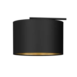 Lampa Podłogowa ARDEN Czarny Złoty Abażur 1xE27 151cm