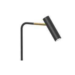 Lampa Podłogowa AXION Czarny Złoty 1xGU10 159cm
