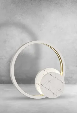 Lampa Podłogowa CASSIOPEIA Biały Złoty Marmur 8,5W LED 70cm