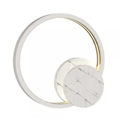 Lampa Podłogowa CASSIOPEIA Biały Złoty Marmur 8,5W LED 70cm