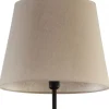 Lampa Podłogowa CHICAGO Czarny Beżowy Abażur 1xE27 151cm