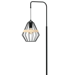 Lampa Podłogowa CLIFF Czarny Metalowy Klosz 1xE27 150cm