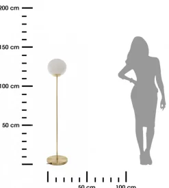 Lampa podłogowa Dris złota 135 cm