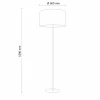 Lampa Podłogowa EARTH Czarny Zielony Abażur 1xE27 159cm