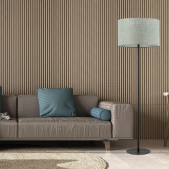 Lampa Podłogowa EARTH Czarny Zielony Abażur 1xE27 159cm