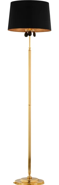 Lampa Podłogowa EGIDA Złoty Czarny Abażur 3xE27 166 cm