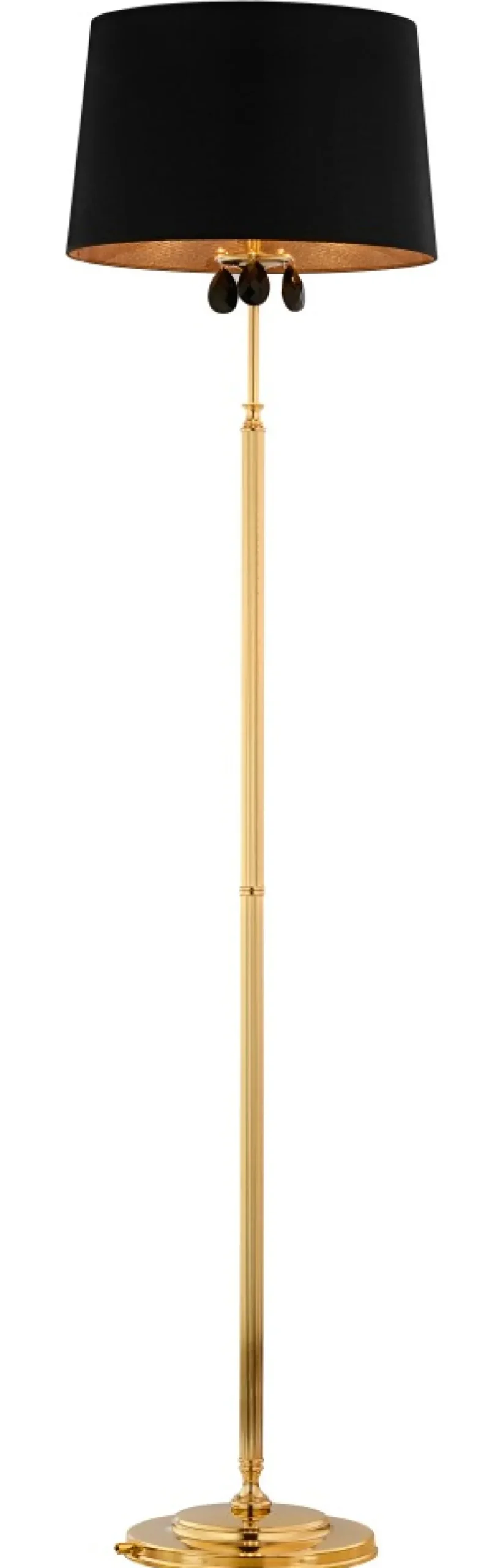 Lampa Podłogowa EGIDA Złoty Czarny Abażur 3xE27 166 cm