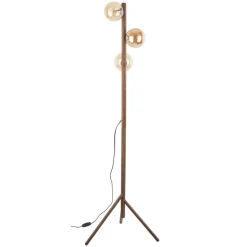 Lampa podłogowa ESTERA WOOD orzech 3xG9