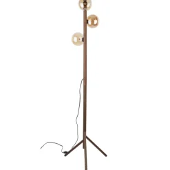 Lampa podłogowa ESTERA WOOD orzech 3xG9