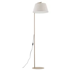 Lampa podłogowa FORMO sabia beżowa abażur len 1xE27