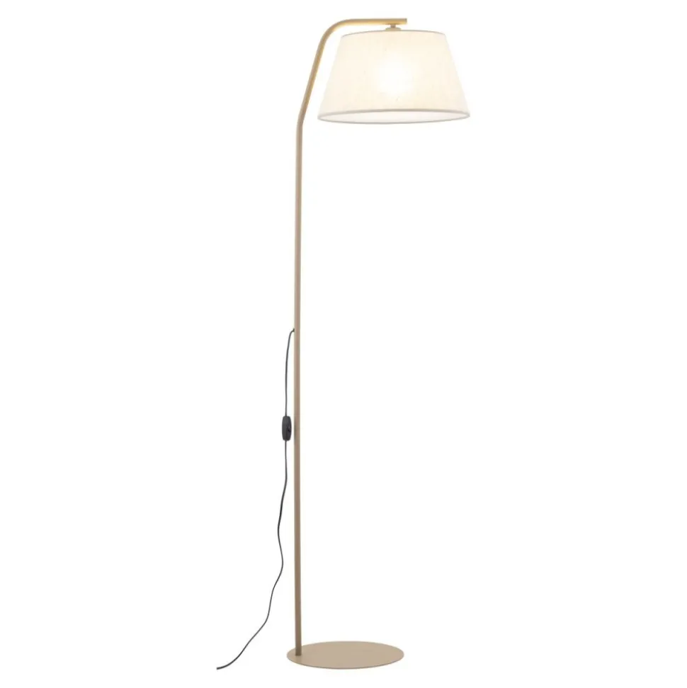 Lampa podłogowa FORMO sabia beżowa abażur len 1xE27