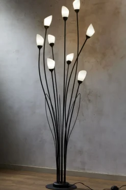 Lampa podłogowa GLORIOSA czarny mat 9xG9
