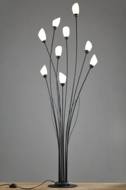 Lampa podłogowa GLORIOSA czarny mat 9xG9