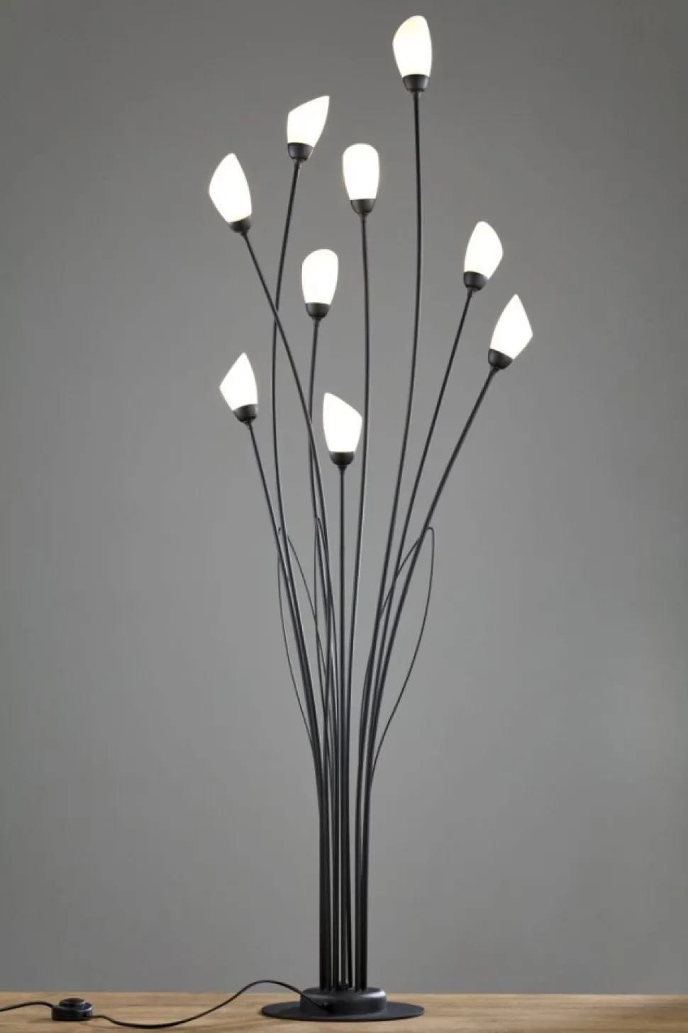 Lampa podłogowa GLORIOSA czarny mat 9xG9