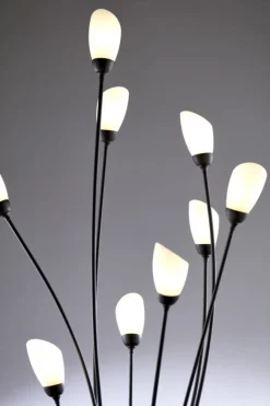 Lampa podłogowa GLORIOSA czarny mat 9xG9