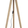 Lampa Podłogowa GRAND Sosna Brązowy Abażur 1xE27 150cm