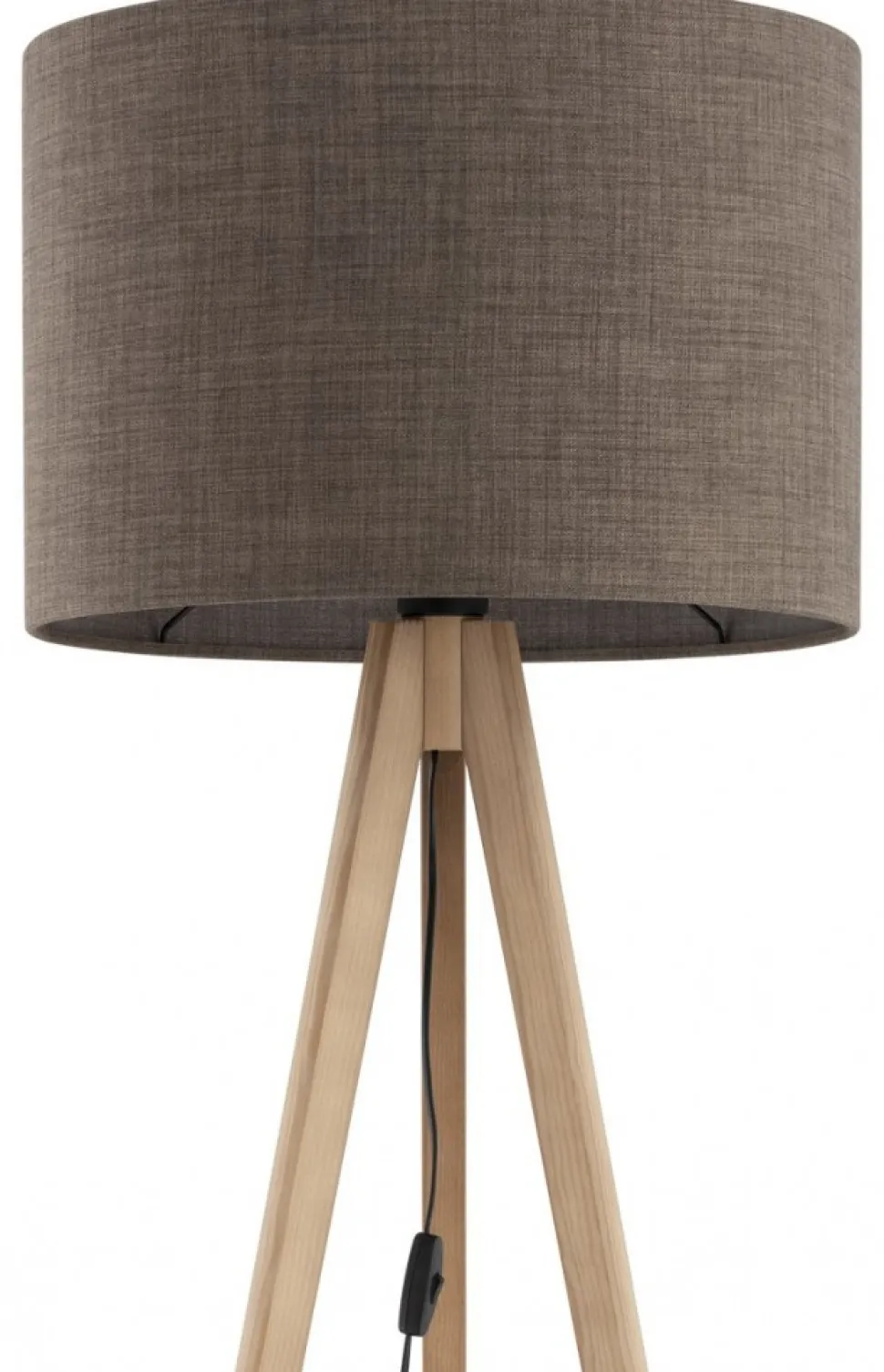 Lampa Podłogowa GRAND Sosna Brązowy Abażur 1xE27 150cm