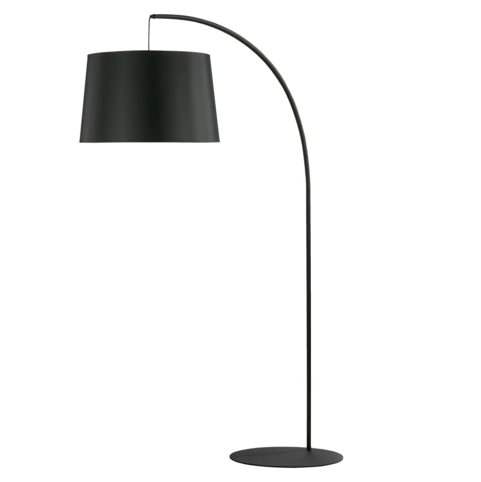 Lampa Podłogowa HANG Czarny Abażur 1xE27 200cm