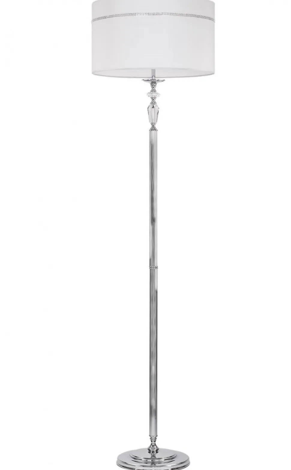 Lampa Podłogowa HILTON Srebrny Szary Abażur 3xE27 168 cm