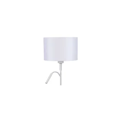 Lampa Podłogowa HOTEL PLUS Biały Abażur 1xE27 1xG9 168cm
