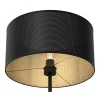 Lampa Podłogowa LOFT SHADE Czarny Złoty Klosz z Tworzywa 1xE27 150cm