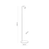 Lampa Podłogowa LOGAN Czarny 1xGU10 140cm