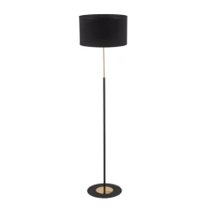 Lampa podłogowa LORD czarna złota 1xE27