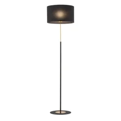 Lampa podłogowa LORD czarna złota 1xE27