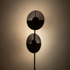 Lampa podłogowa LUNAR WOOD dąb 2xG9