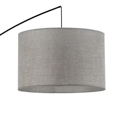 Lampa Podłogowa MOBY Czarny Szary Abażur 1xE27 245cm