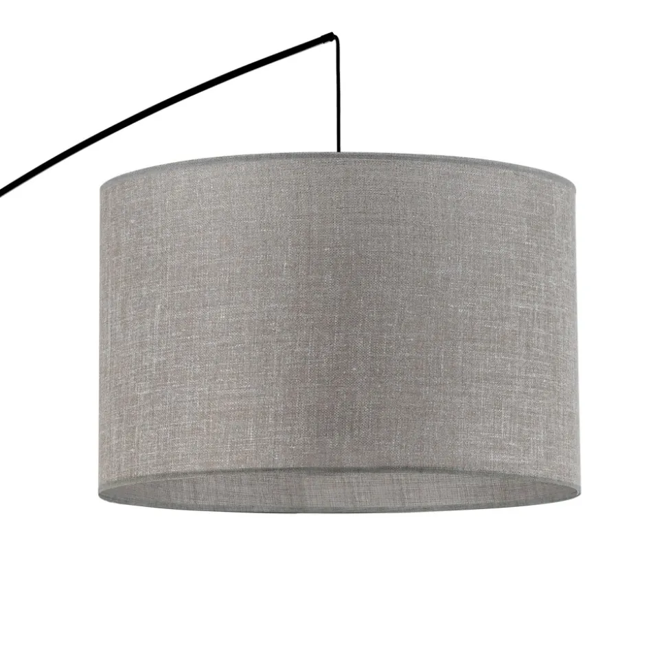 Lampa Podłogowa MOBY Czarny Szary Abażur 1xE27 245cm