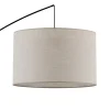 Lampa Podłogowa MOBY Czarny Beżowy Abażur 1xE27 245cm