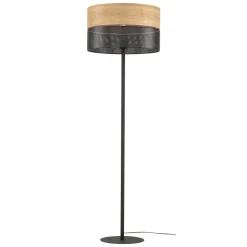 Lampa Podłogowa NICOL Czarny Boho Abażur 1xE27 159cm