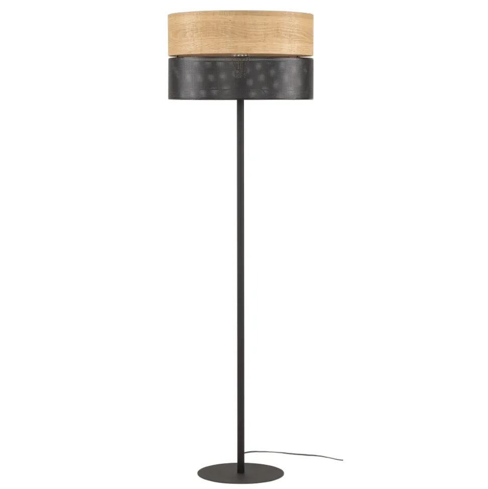 Lampa Podłogowa NICOL Czarny Boho Abażur 1xE27 159cm