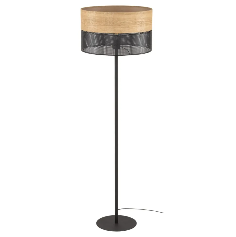 Lampa Podłogowa NICOL Czarny Boho Abażur 1xE27 159cm