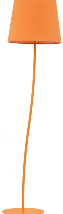 Lampa Podłogowa NICOLA Pomarańczowy Abażur 1xE27 150cm