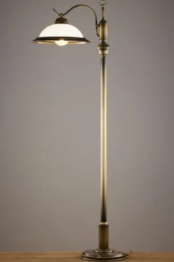 Lampa podłogowa OPAL mosiądz patynowany 155 cm 1xE27