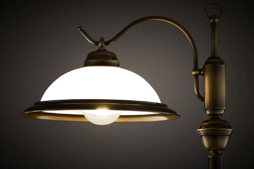 Lampa podłogowa OPAL mosiądz patynowany 155 cm 1xE27