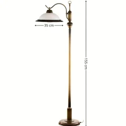 Lampa podłogowa OPAL mosiądz patynowany 155 cm 1xE27