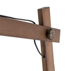 Lampa Podłogowa OSLO Brązowy Metalowy Klosz 1xE27 180cm