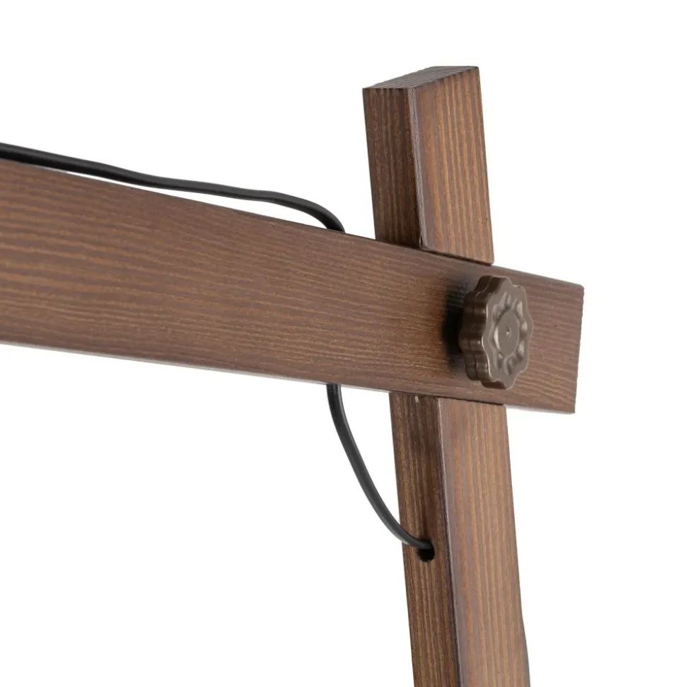 Lampa Podłogowa OSLO Brązowy Metalowy Klosz 1xE27 180cm