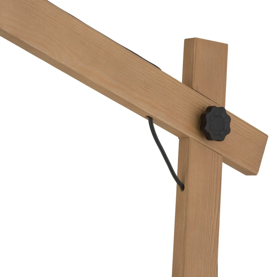Lampa Podłogowa OSLO Czarny Metalowy Klosz 1xE27 180cm