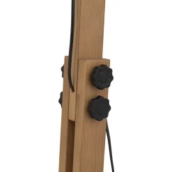 Lampa Podłogowa OSLO Czarny Metalowy Klosz 1xE27 180cm