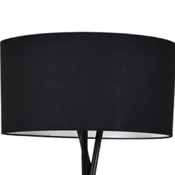 Lampa podłogowa PAVAO czarna 1xE27